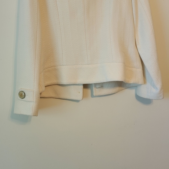 Lizpalm | Women's Cream Pea Coat (Size Medium) - Picture 14 of 15